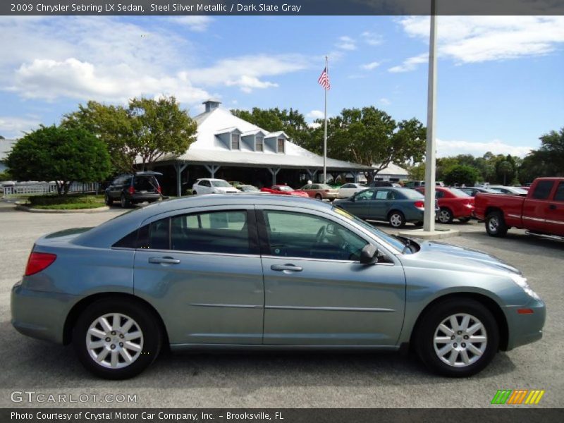 Steel Silver Metallic / Dark Slate Gray 2009 Chrysler Sebring LX Sedan