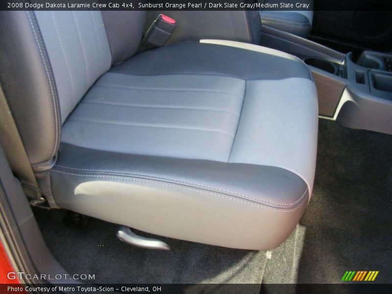 Sunburst Orange Pearl / Dark Slate Gray/Medium Slate Gray 2008 Dodge Dakota Laramie Crew Cab 4x4