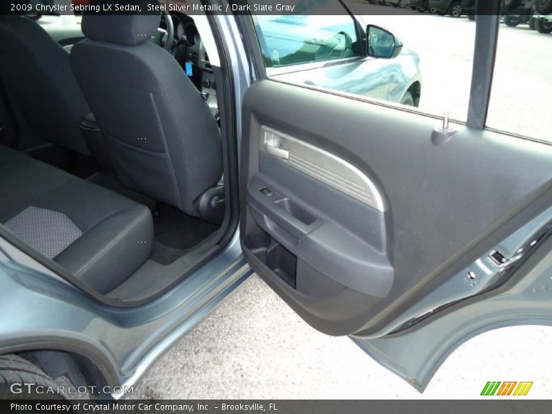 Steel Silver Metallic / Dark Slate Gray 2009 Chrysler Sebring LX Sedan
