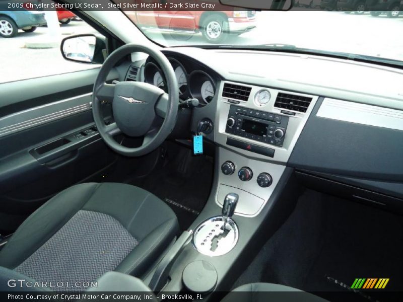 Steel Silver Metallic / Dark Slate Gray 2009 Chrysler Sebring LX Sedan
