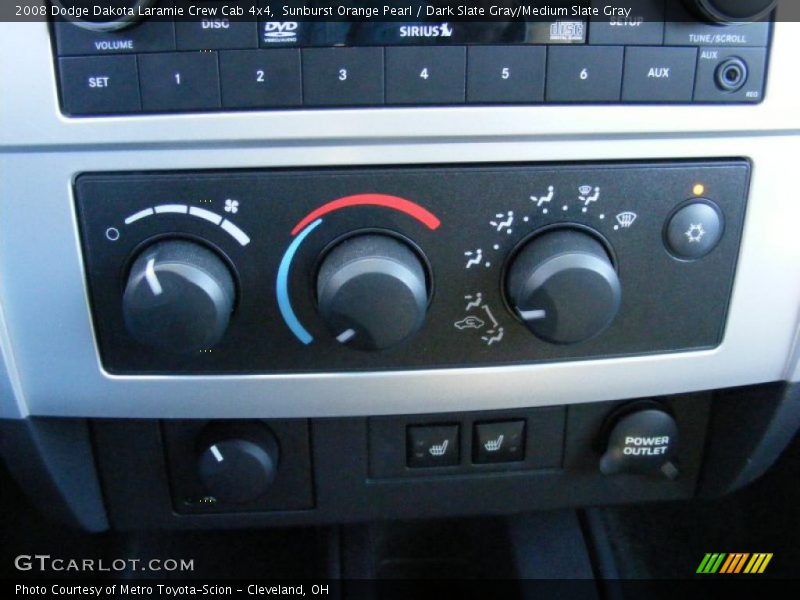Sunburst Orange Pearl / Dark Slate Gray/Medium Slate Gray 2008 Dodge Dakota Laramie Crew Cab 4x4