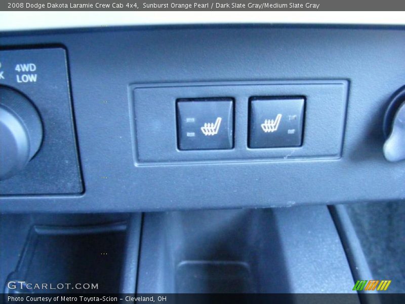 Sunburst Orange Pearl / Dark Slate Gray/Medium Slate Gray 2008 Dodge Dakota Laramie Crew Cab 4x4