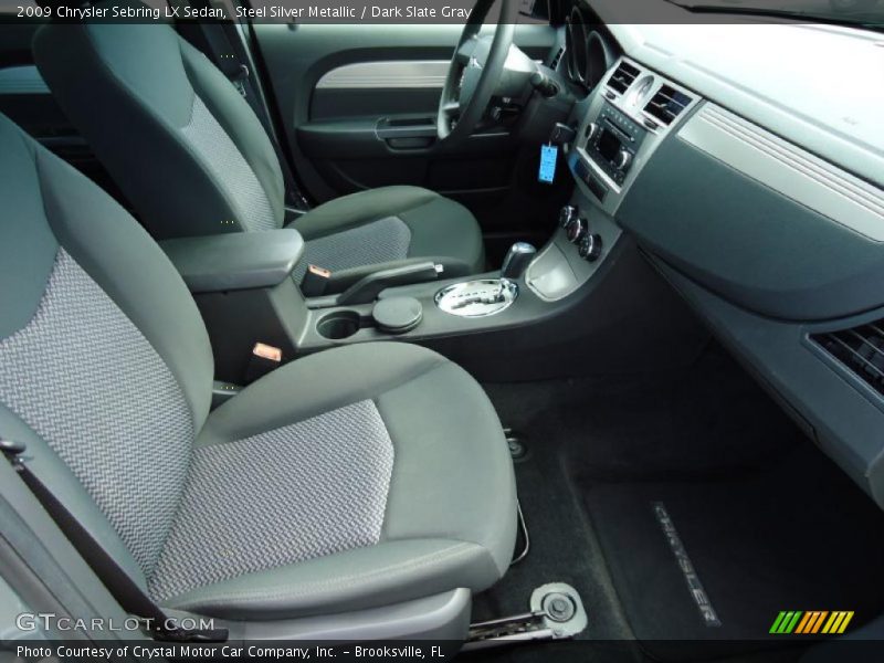 Steel Silver Metallic / Dark Slate Gray 2009 Chrysler Sebring LX Sedan