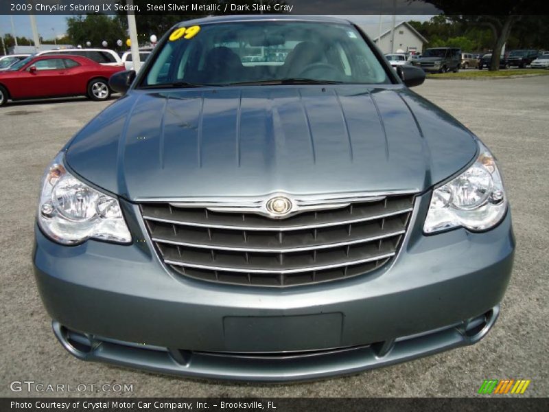 Steel Silver Metallic / Dark Slate Gray 2009 Chrysler Sebring LX Sedan