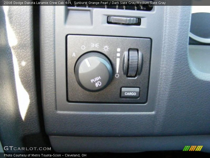 Sunburst Orange Pearl / Dark Slate Gray/Medium Slate Gray 2008 Dodge Dakota Laramie Crew Cab 4x4