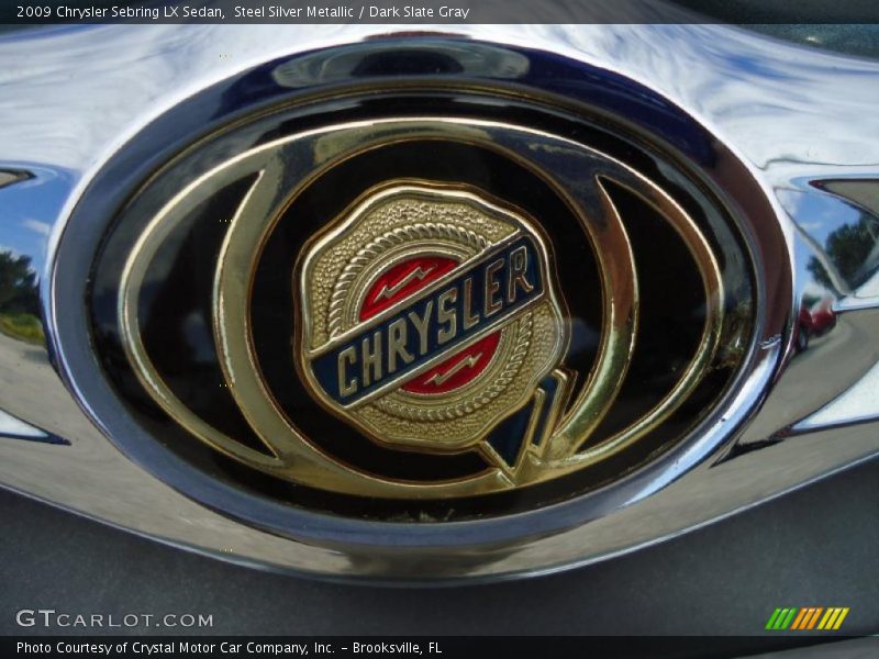 Steel Silver Metallic / Dark Slate Gray 2009 Chrysler Sebring LX Sedan