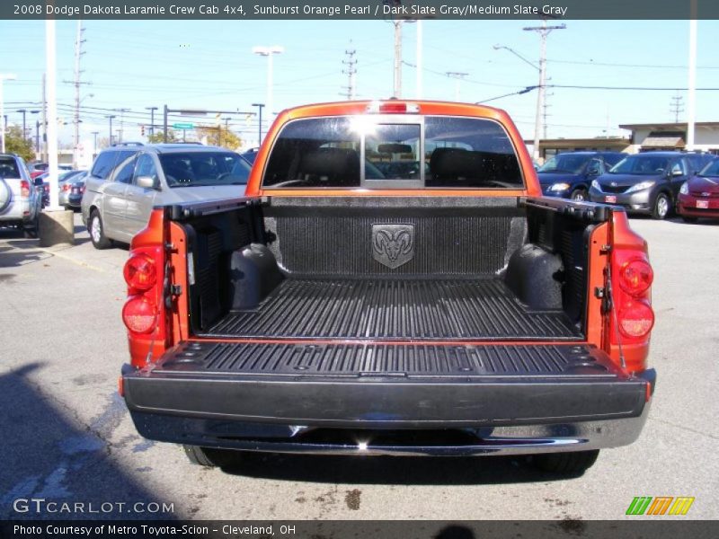 Sunburst Orange Pearl / Dark Slate Gray/Medium Slate Gray 2008 Dodge Dakota Laramie Crew Cab 4x4