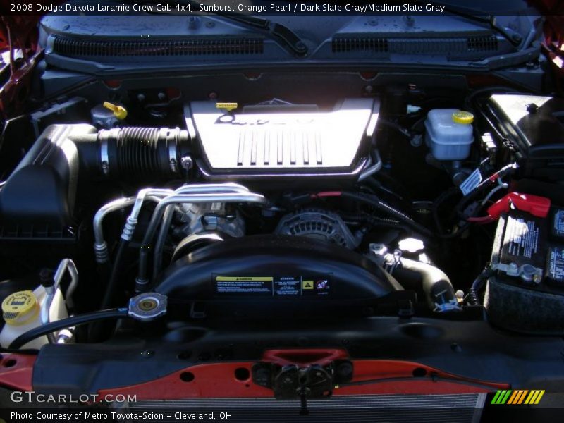 Sunburst Orange Pearl / Dark Slate Gray/Medium Slate Gray 2008 Dodge Dakota Laramie Crew Cab 4x4