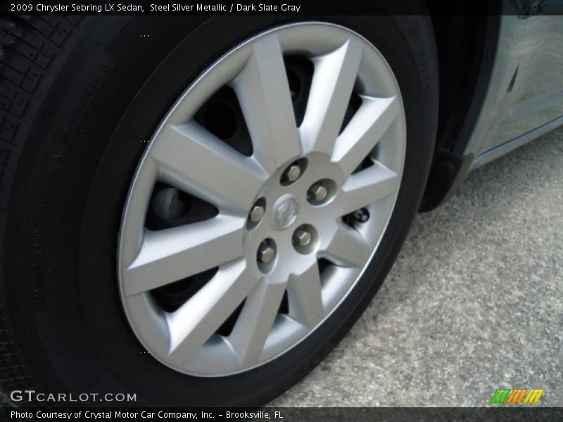 Steel Silver Metallic / Dark Slate Gray 2009 Chrysler Sebring LX Sedan