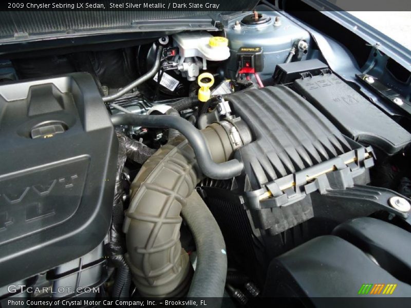 Steel Silver Metallic / Dark Slate Gray 2009 Chrysler Sebring LX Sedan