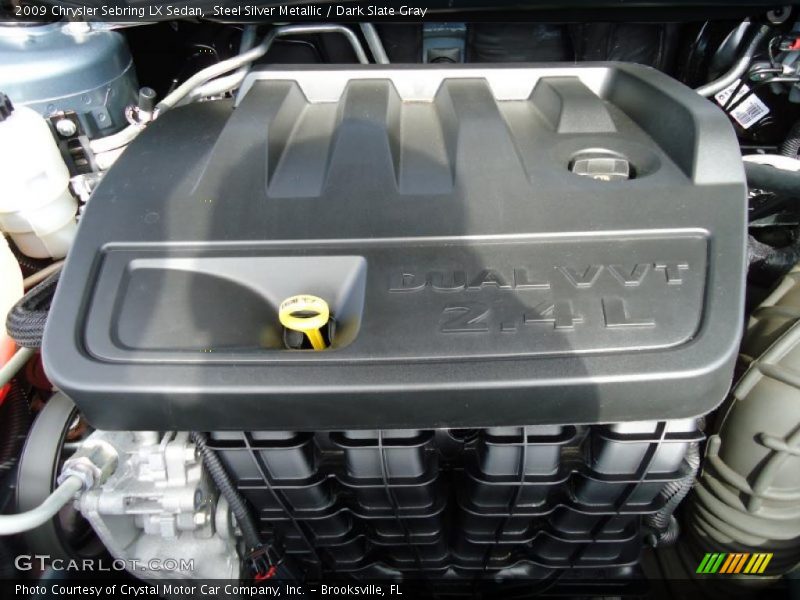 Steel Silver Metallic / Dark Slate Gray 2009 Chrysler Sebring LX Sedan