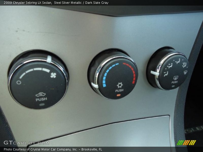 Steel Silver Metallic / Dark Slate Gray 2009 Chrysler Sebring LX Sedan