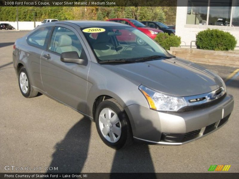 Vapor Silver Metallic / Medium Stone 2008 Ford Focus S Coupe