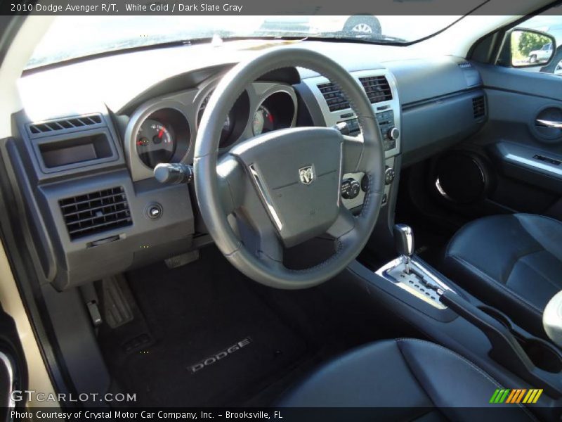 White Gold / Dark Slate Gray 2010 Dodge Avenger R/T