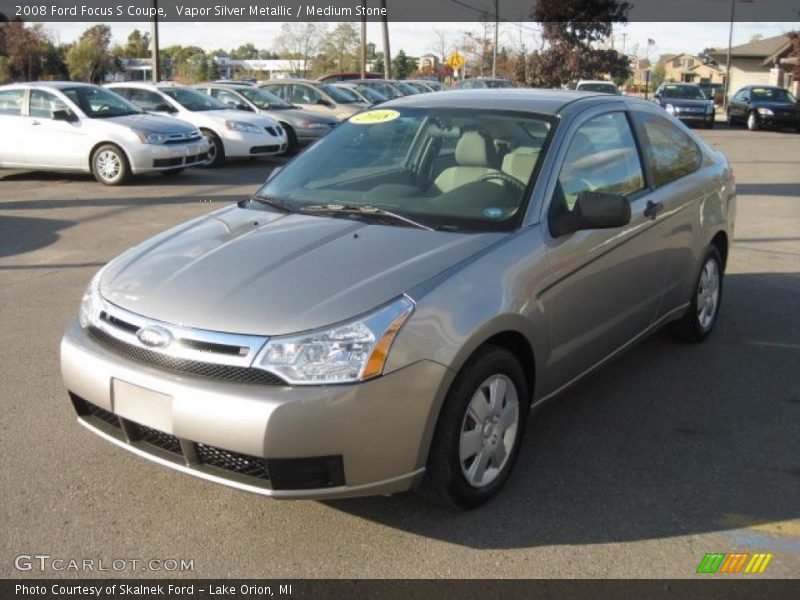 Vapor Silver Metallic / Medium Stone 2008 Ford Focus S Coupe
