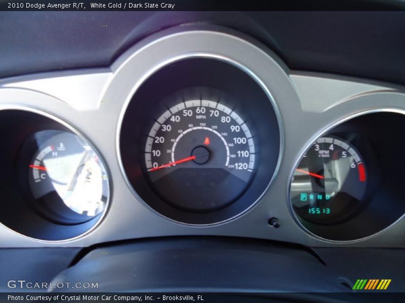 White Gold / Dark Slate Gray 2010 Dodge Avenger R/T
