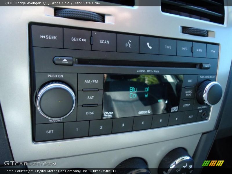 White Gold / Dark Slate Gray 2010 Dodge Avenger R/T