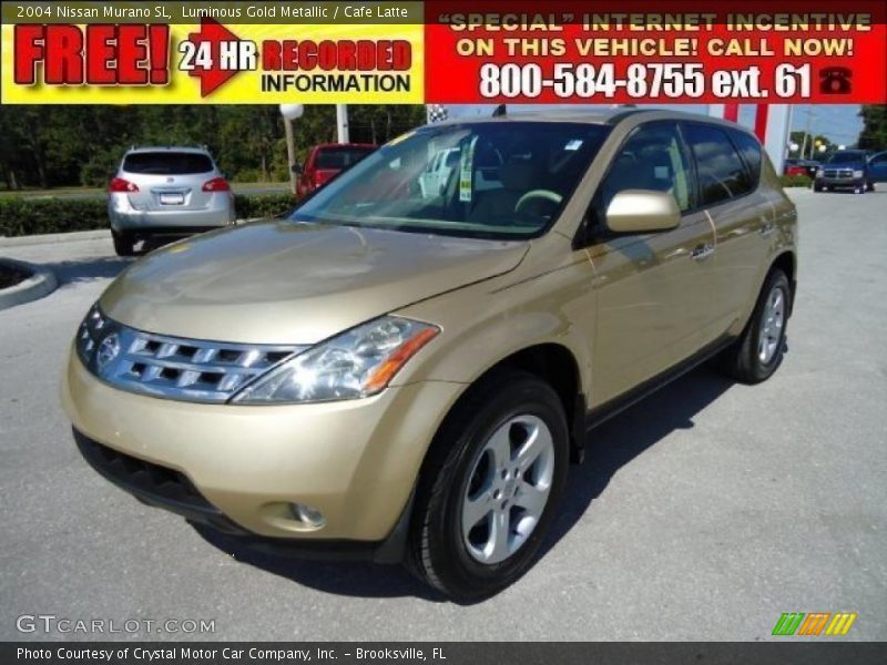 Luminous Gold Metallic / Cafe Latte 2004 Nissan Murano SL