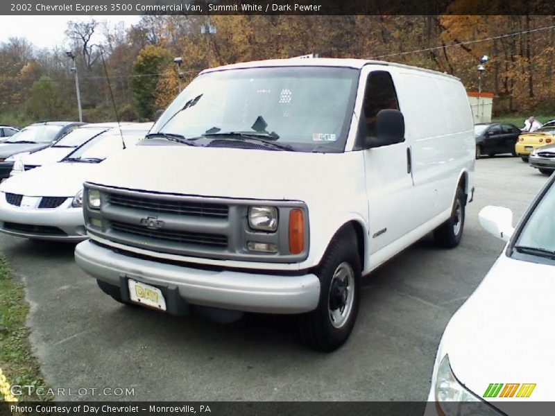 Summit White / Dark Pewter 2002 Chevrolet Express 3500 Commercial Van