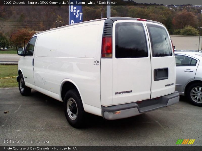 Summit White / Dark Pewter 2002 Chevrolet Express 3500 Commercial Van