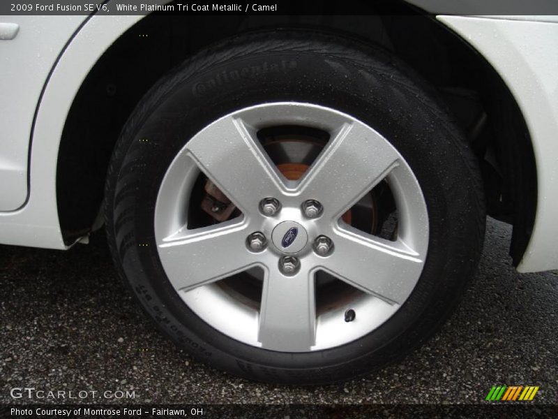 White Platinum Tri Coat Metallic / Camel 2009 Ford Fusion SE V6