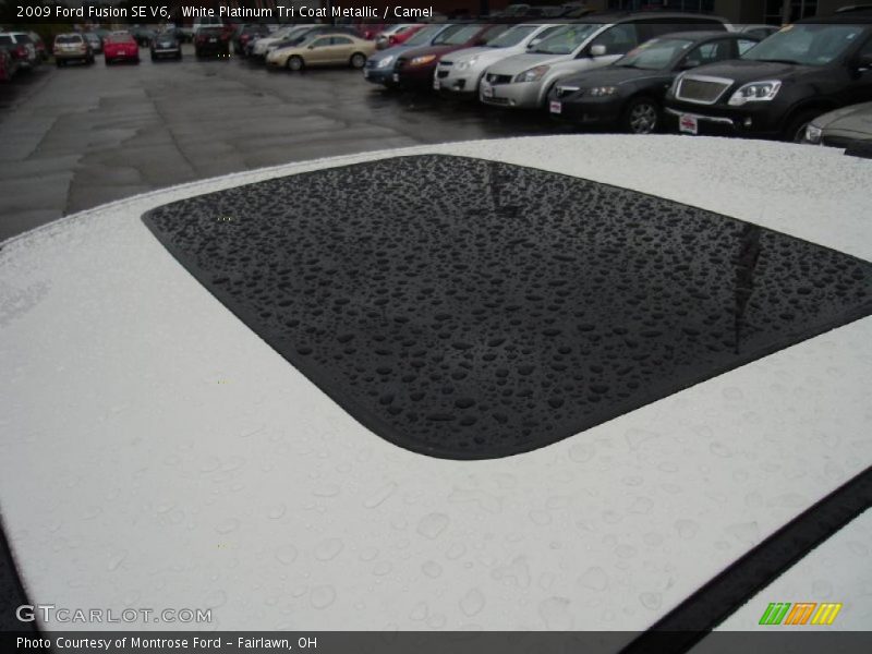 White Platinum Tri Coat Metallic / Camel 2009 Ford Fusion SE V6
