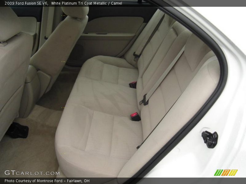 White Platinum Tri Coat Metallic / Camel 2009 Ford Fusion SE V6
