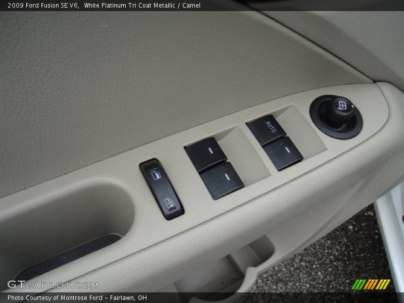White Platinum Tri Coat Metallic / Camel 2009 Ford Fusion SE V6