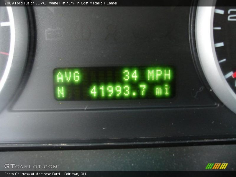 White Platinum Tri Coat Metallic / Camel 2009 Ford Fusion SE V6