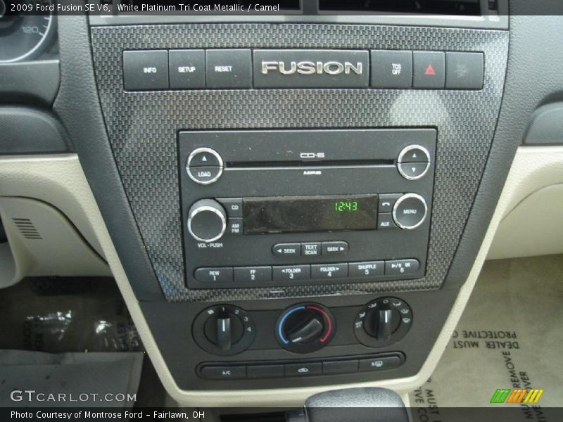 White Platinum Tri Coat Metallic / Camel 2009 Ford Fusion SE V6