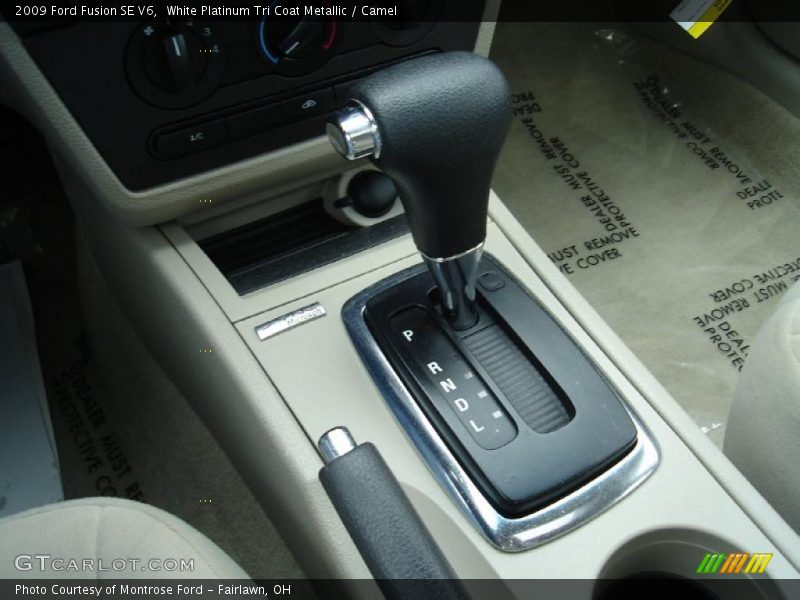 White Platinum Tri Coat Metallic / Camel 2009 Ford Fusion SE V6