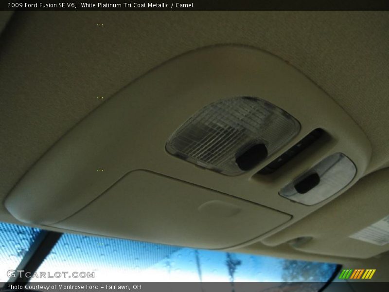 White Platinum Tri Coat Metallic / Camel 2009 Ford Fusion SE V6