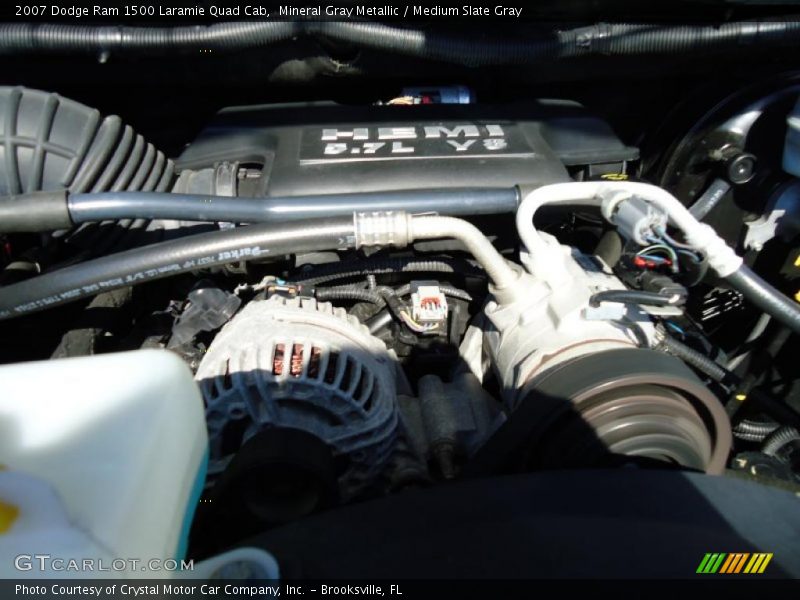 Mineral Gray Metallic / Medium Slate Gray 2007 Dodge Ram 1500 Laramie Quad Cab