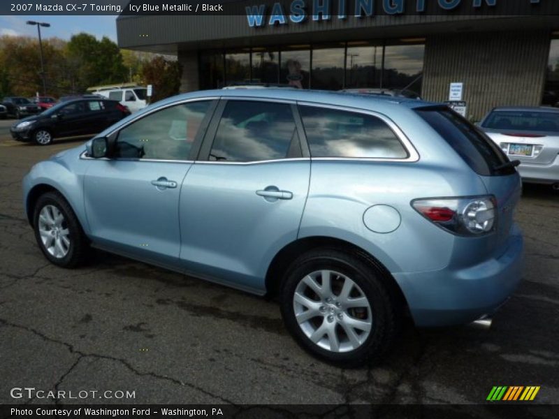 Icy Blue Metallic / Black 2007 Mazda CX-7 Touring