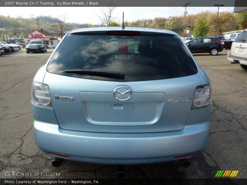 Icy Blue Metallic / Black 2007 Mazda CX-7 Touring