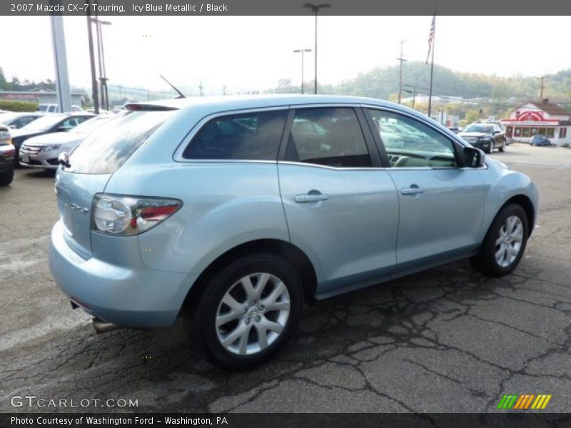 Icy Blue Metallic / Black 2007 Mazda CX-7 Touring