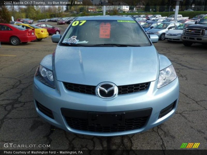 Icy Blue Metallic / Black 2007 Mazda CX-7 Touring