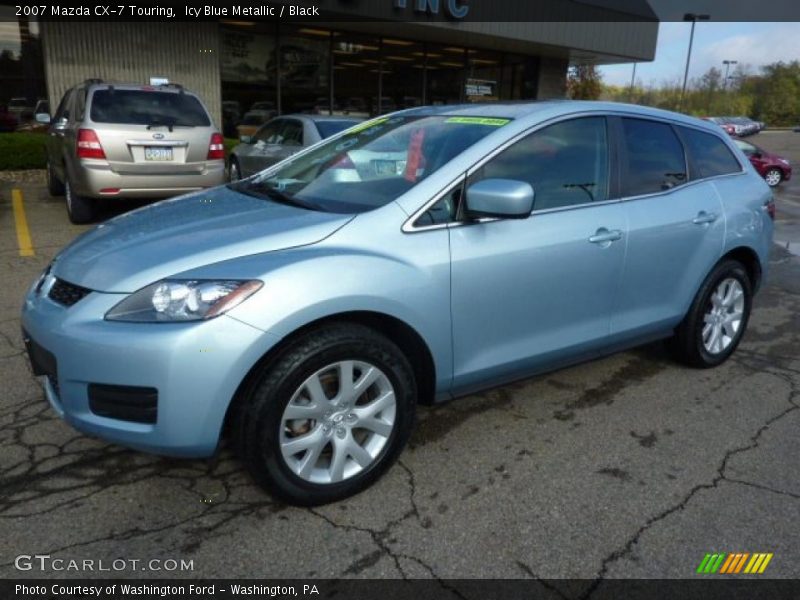 Icy Blue Metallic / Black 2007 Mazda CX-7 Touring