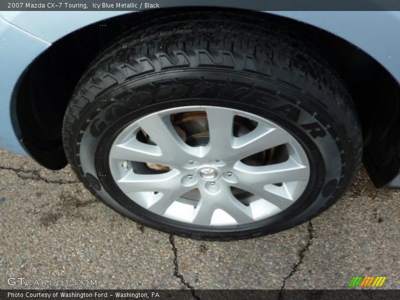 Icy Blue Metallic / Black 2007 Mazda CX-7 Touring