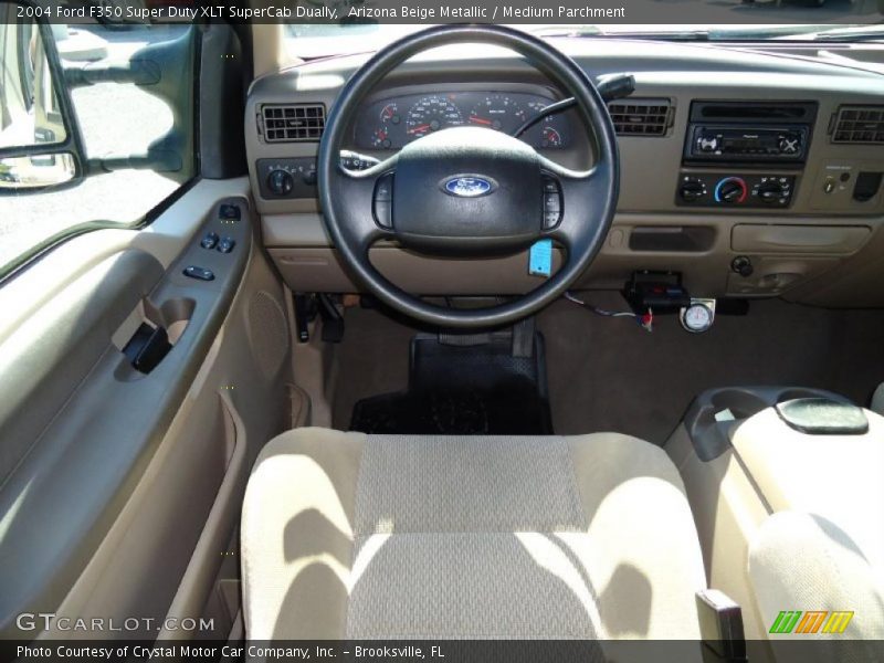 Dashboard of 2004 F350 Super Duty XLT SuperCab Dually