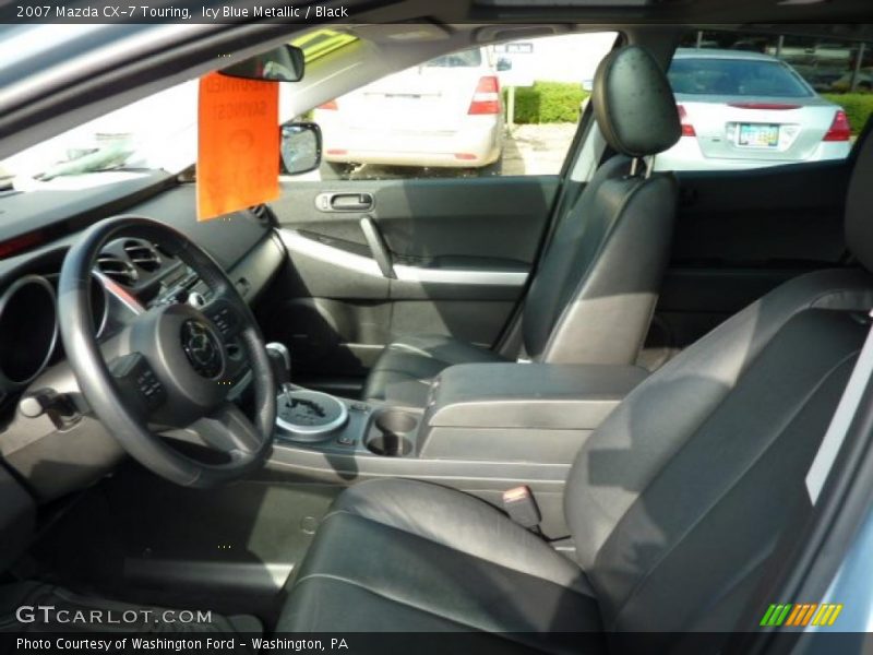 Icy Blue Metallic / Black 2007 Mazda CX-7 Touring
