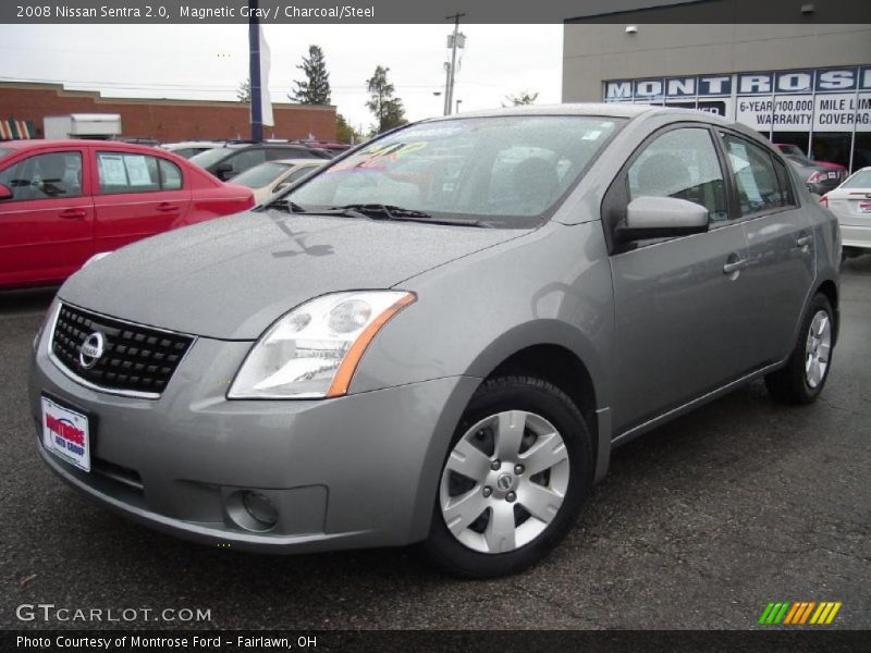 Magnetic Gray / Charcoal/Steel 2008 Nissan Sentra 2.0