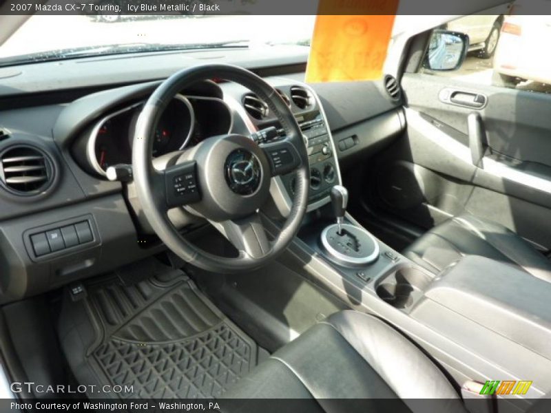 Icy Blue Metallic / Black 2007 Mazda CX-7 Touring