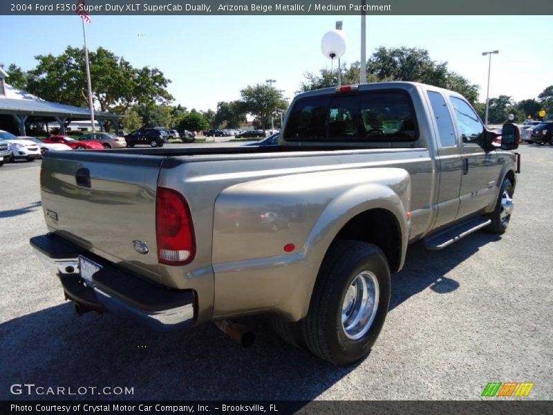 Arizona Beige Metallic / Medium Parchment 2004 Ford F350 Super Duty XLT SuperCab Dually