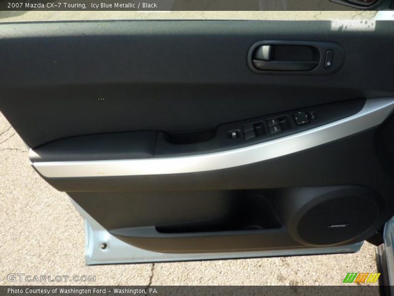 Icy Blue Metallic / Black 2007 Mazda CX-7 Touring