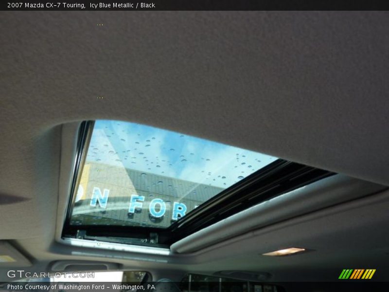 Icy Blue Metallic / Black 2007 Mazda CX-7 Touring