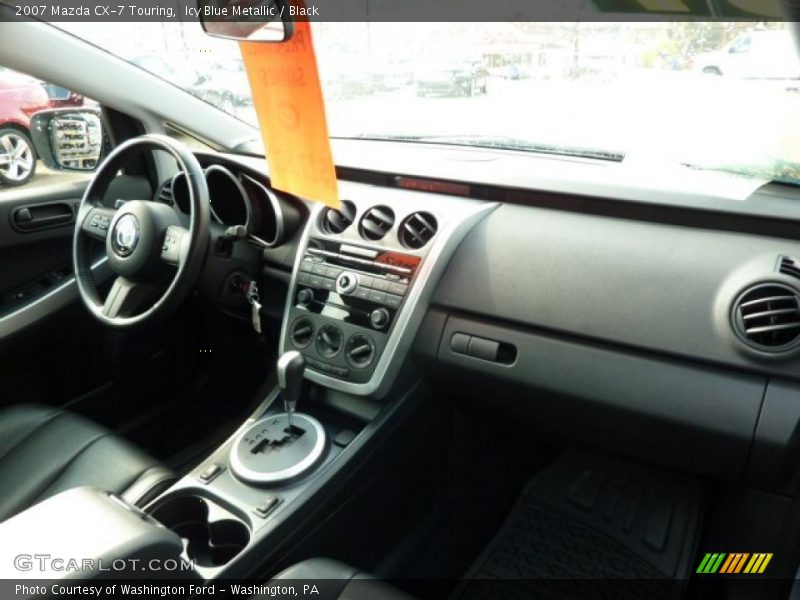 Icy Blue Metallic / Black 2007 Mazda CX-7 Touring