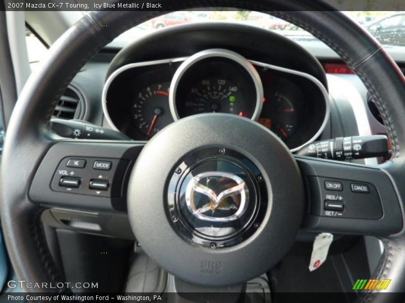 Icy Blue Metallic / Black 2007 Mazda CX-7 Touring