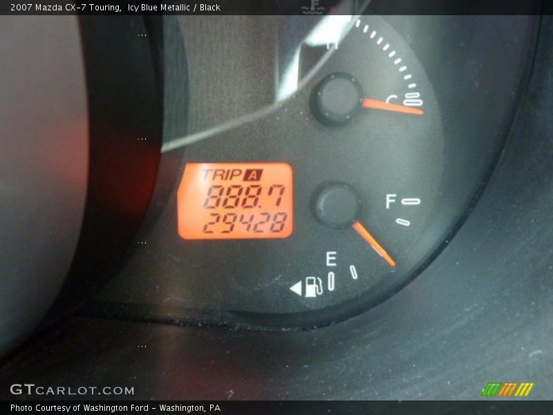 Icy Blue Metallic / Black 2007 Mazda CX-7 Touring