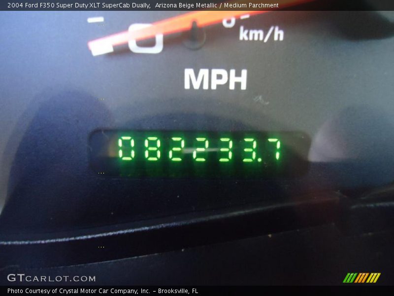 Arizona Beige Metallic / Medium Parchment 2004 Ford F350 Super Duty XLT SuperCab Dually